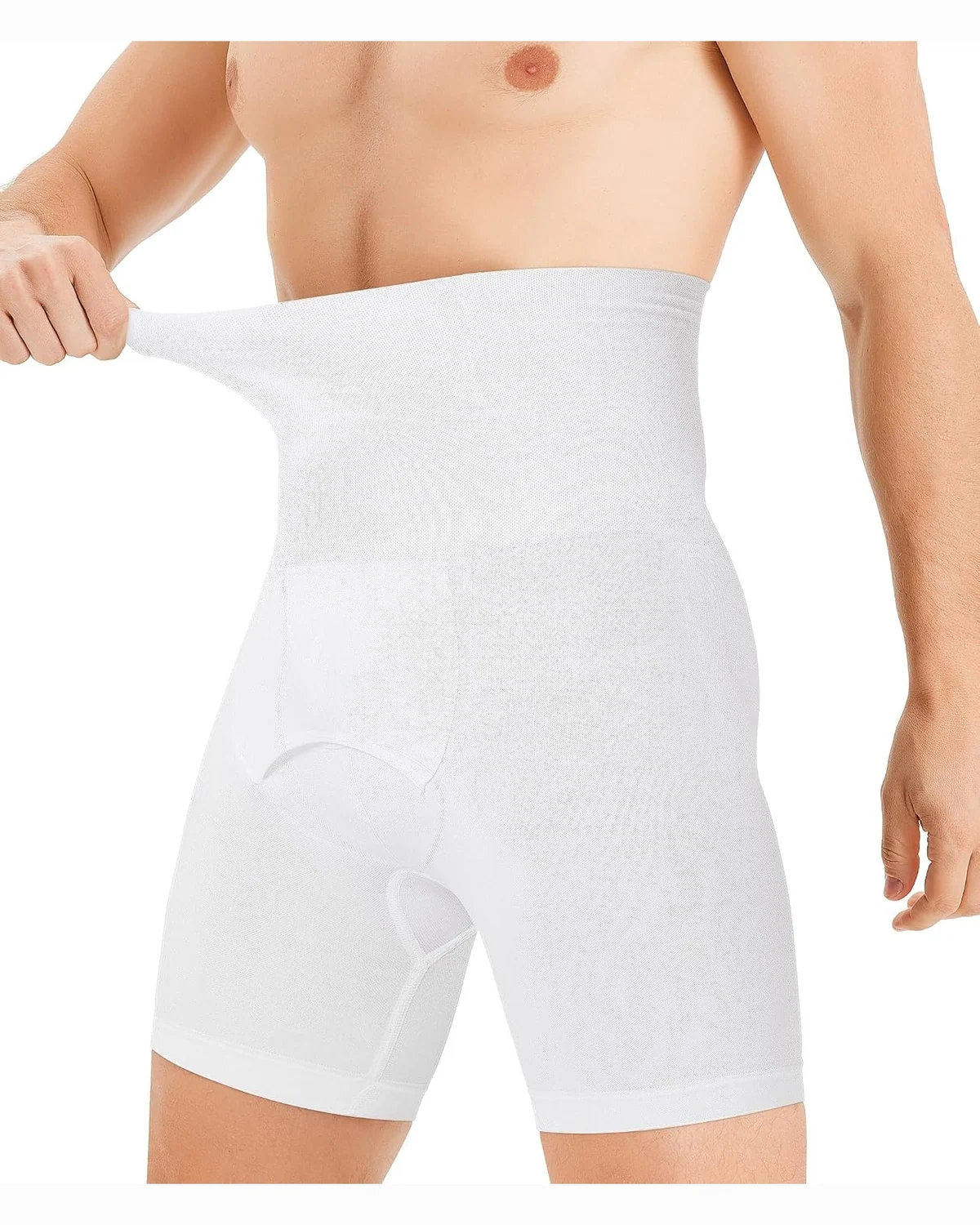 High-Rise Shaping Boxer, White, L
