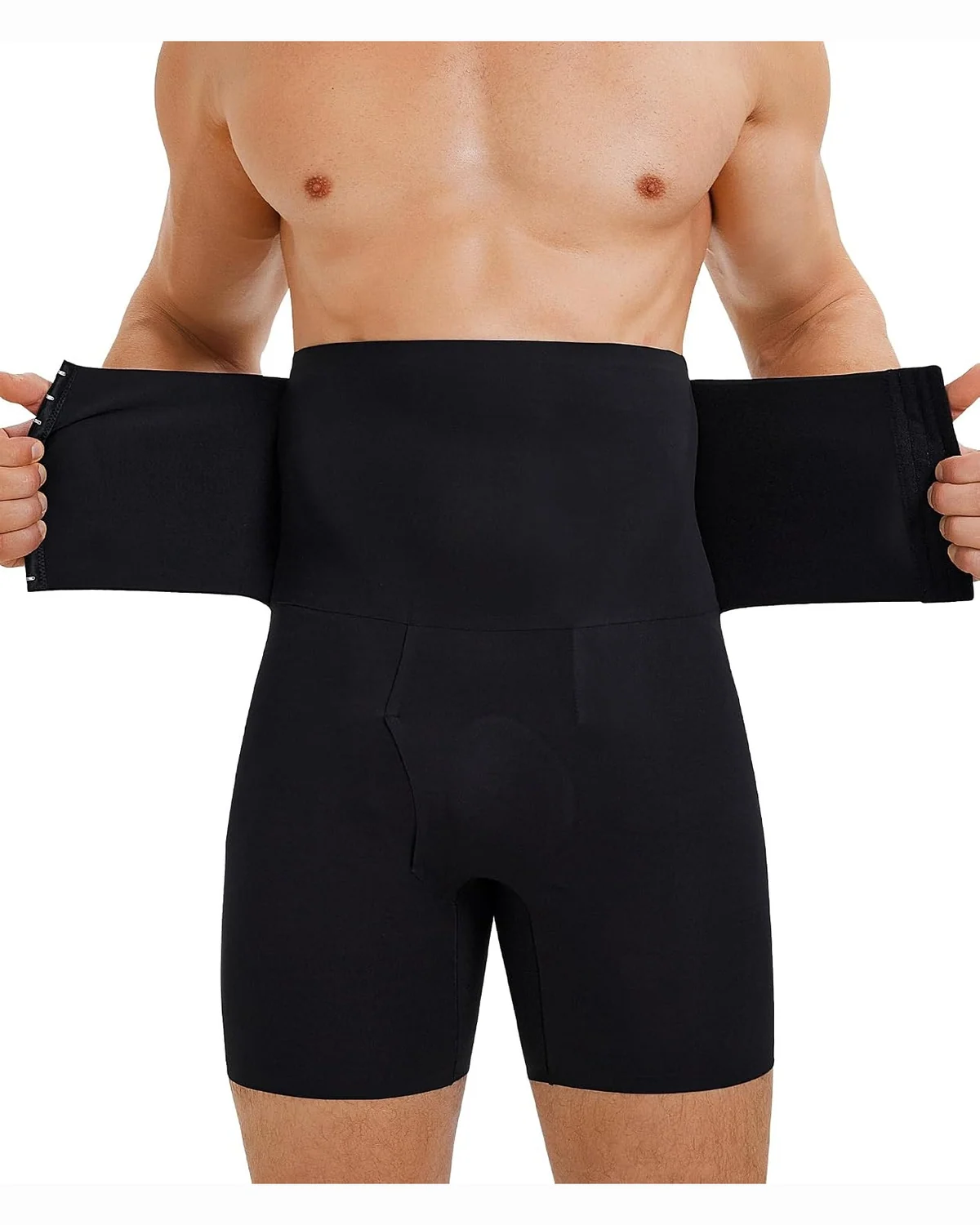 High-Waist Boxer Brief, Black, L