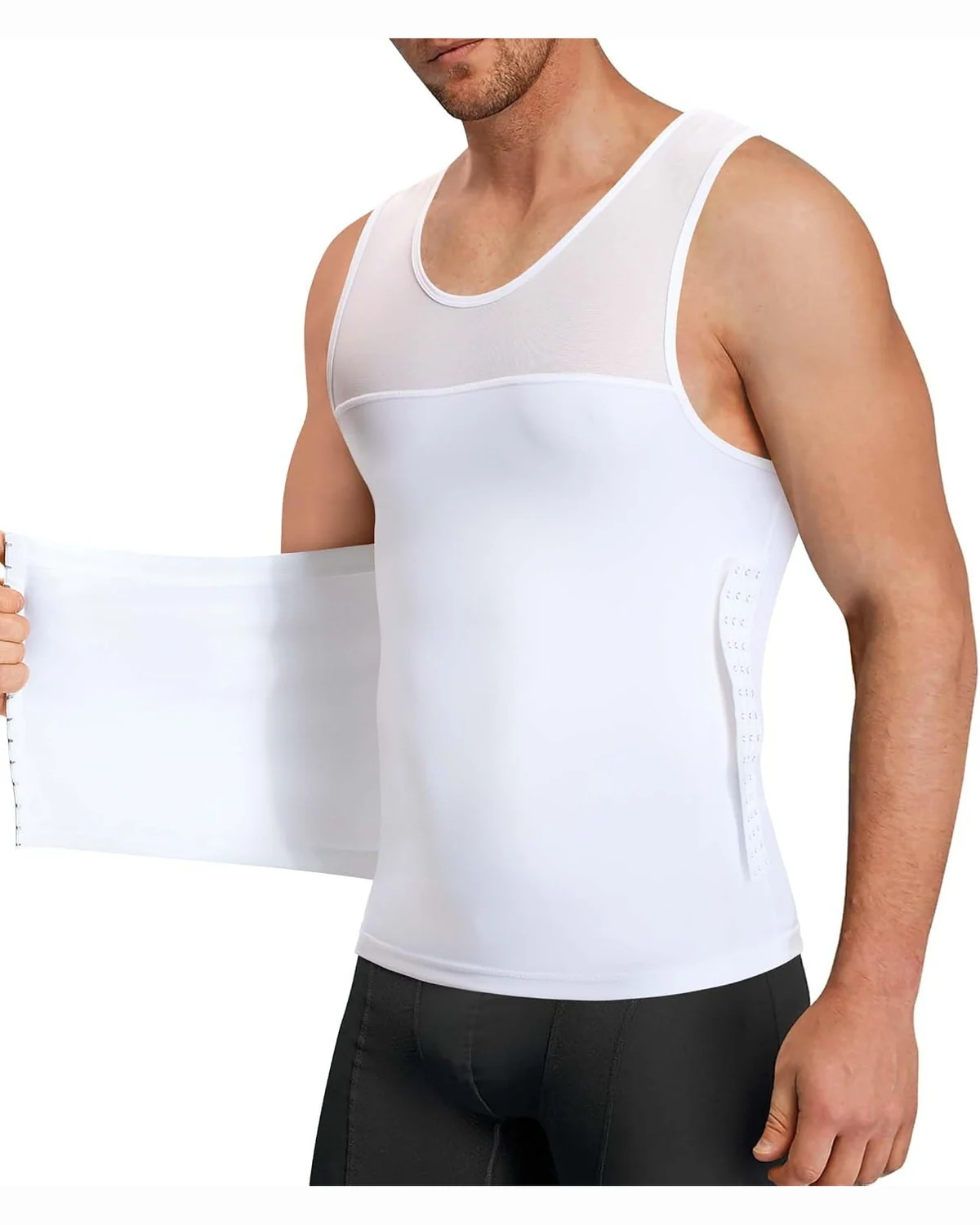Classic Compression Vest, White, S